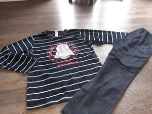 C&A Starwars Frottee Schlafanzug Größe 146 / 152 Nicki Nachtwäsche Pyjama - Bild 1 von 8