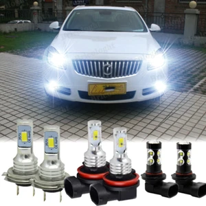 For Buick Regal 2011-2013 Combo 6X LED Headlights High Low + Fog Light Bulbs Kit - Picture 1 of 12