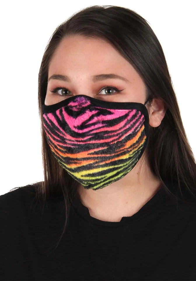 Neon Tiger Face Mask - Image 1 of 1