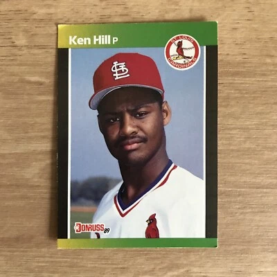 1989 Donruss Ken Hill RC #536 St. Louis Cardinals Rookie - Image 1 of 2