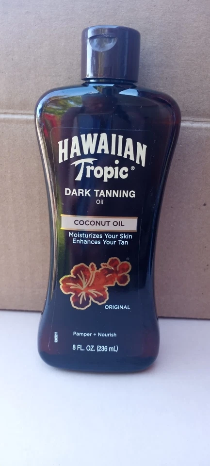Aceite de coco bronceado oscuro tropical hawaiano 8 oz Foto 1 de 1