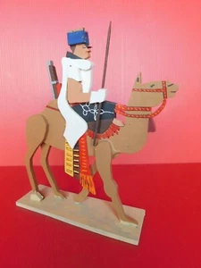 LUCOTTE : FIGURINE SILHOUETTE EN BOIS : ARMEE COLONIALE MEHARISTE - Imagen 1 de 6