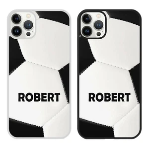 NOMBRE PERSONALIZADO FÚTBOL Funda Teléfono Cubierta para iPhone Samsung Jugador Niños Regalo - Imagen 1 de 7