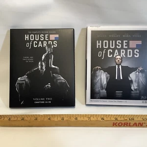 HOUSE OF CARDS Season 1 & 2 DVD Set Complete K Spacey R Wright VGUC ** See Pics - Picture 1 of 6