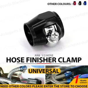 1Pcs AN8 Black Fuel Hose Clamp Oil Water Tube Hose Fittings Clamps Hex Finishers - Bild 1 von 9