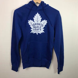 NEW W/Tags Men's Toronto Maple Leafs Majestic Hockey Blue Hoodie NWT XS - Picture 1 of 9