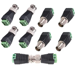 BNC Male and Female Plug Screw Terminal Connector, BNC to Cat5E Adapter Male Con - Picture 1 of 12