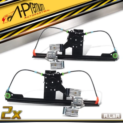 A-Premium 2Pcs Rear Window Regulator W/o Motor for Volkswagen Golf Jetta 93-99 - Image 1 of 4