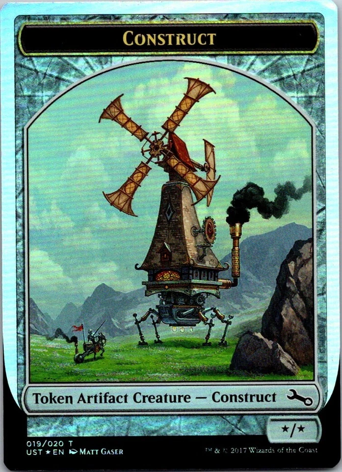 Magic the Gathering Construct Token Foil Unstable MTG Free Shipping! - Image 1 of 1