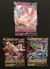 3 X Pokemon Cards ULTRA RARE Sylveon V Rayquaza Duraludon Evolving Skies 074/203