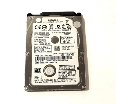 HARD DISK HITACHI INTERNO 320GB SATA 3GB/s 7200RPM 2.5" POLLICI Z7K320-320 - Immagine 1 di 2