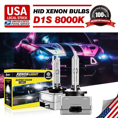 2x D1S / D1R 8000K HID Xenon Headlight Replacement for MGT Bulbs US - Image 1 of 4