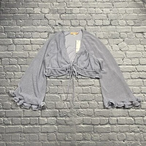 Urban Outfitters Womens Shrug Cardigan Size L Lavender Purple Coquette Fairy NEW - Picture 1 of 9