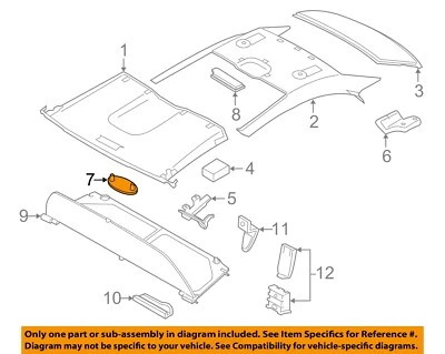 Capa retrátil acabamento superior BMW OEM 14-16 428i xDrive 54377204325 - Imagem 1 de 2