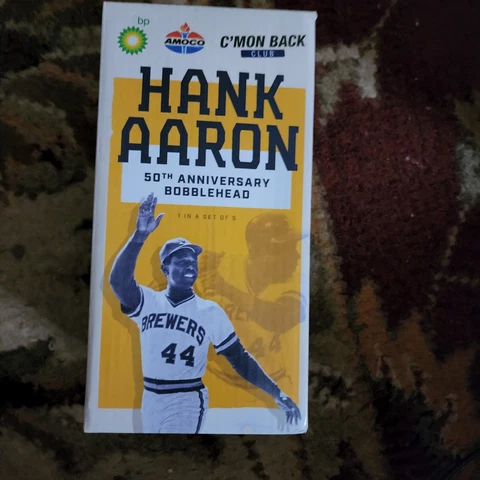 2020 Milwaukee Brewers 50th Anniversary Hank Aaron Bobblehead! Cover