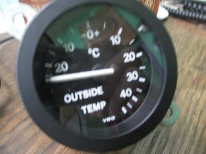 Rolls Royce Silver Shadow II, Corniche, Bentley Turbo outside temp gauge UD21725 - Picture 1 of 5