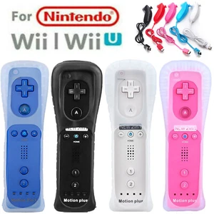 2 in 1 Motion Plus Wii Remote Controller Nunchuck for Wii/Wii U Console Games - Picture 1 of 30