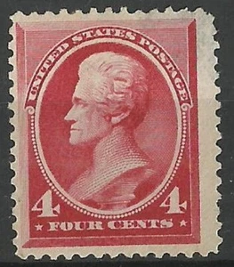 USA  Stamps: 1888 4c carmine Jackson  Mint No Gum. Faults. SCV $60 - Picture 1 of 2