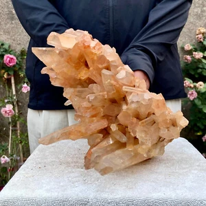 7,2 Pfund A+++ Großer natürlicher weißer Kristall Himalaya Quarz Cluster/Mineralalle - Bild 1 von 15