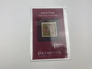 Erica Michaels Love True Needlepoint Pattern Stitched On Silk Gauze Bit O Wisdom - Picture 1 of 3