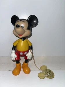Mickey Mouse Figure Walt Disney Productions Made In Hong Kong 1970's (2-225) - Picture 1 of 4