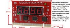 diagnostica scheda madre a 4 cifre, analizzatore,mostra il problema cpu, memoria