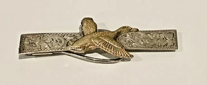 RARE Sterling & Gold Overlay DIABLO Mfg. Co. TIE CLIP  - Picture 1 of 5