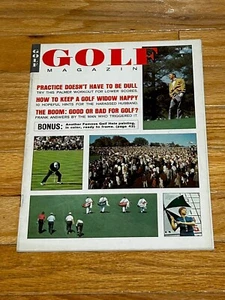 7/1963 RARE NEWSSTAND Golf Magazine “TRY ARNOLD PALMER WORKOUT LOWER SCORES” NM! - Picture 1 of 4