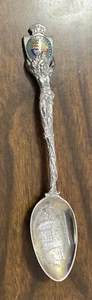 C.P.R. Terminal Building Vancouver B.C. Sterling Silver 22.9g Souvenir Spoon - Picture 1 of 12