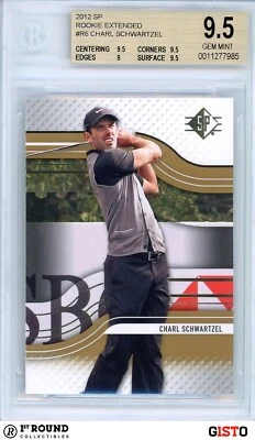 POP 1: Charl Schwartzel BGS 9.5: 2012 SP Rookie Extended Gisto #R6 - Image 1 of 3
