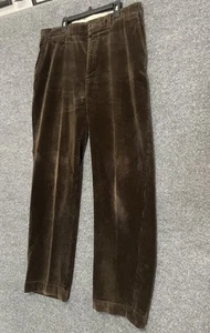 Polo Ralph Lauren Men Pants 34/30 Brown Corduroy Vintage Y2K Style Prospect Pant - Picture 1 of 10