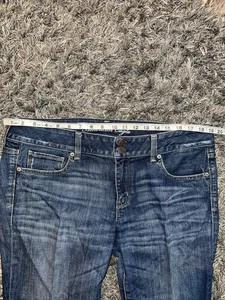 American Eagle Artist Women Denim Stretch Jeans Size 14 - Picture 1 of 13