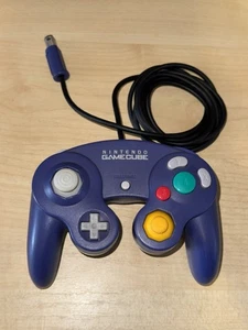Official Nintendo Gamecube Controller Purple/Indigo Tested & Working - Picture 1 of 3