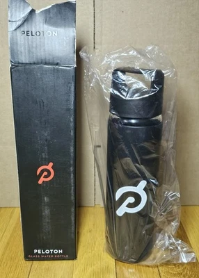 Peloton Glass Water Bottle 16 Oz With Non-Slip Grip New - Image 1 of 2