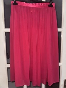 Vintage M&S (st Michaels) Pink Tulle Skirt Size 16. Satin Waist, Festival, Boho. - Picture 1 of 5