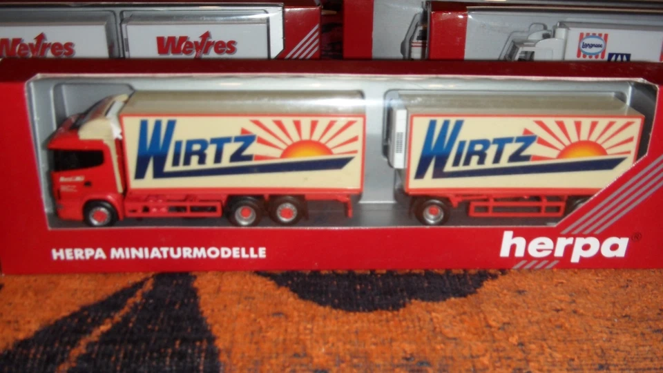 Herpa: Scania 124L 420, Franz Wirtz GmbH Spedition Bornheim Dresden, KÜ HZ - Bild 1 von 4