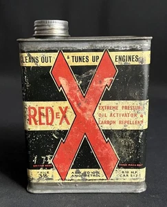 REDEX UPPER CYLINDER LUBRICANT CLEANS & TUNE ENGINES VINTAGE OIL CAN DISPLAY TIN - Picture 1 of 11