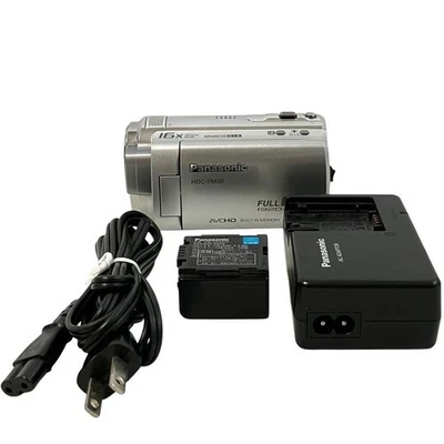 Panasonic HDC-TM30 Silver Full HD Camcorder Video Digital Camera w/Battery - Image 1 of 4