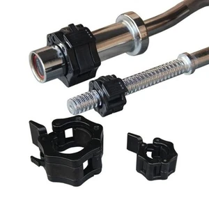 1 Pair Hexagon Dumbbell Spin Lock 25/30mm Barbell Collars Trap Bar - Photo 1/14