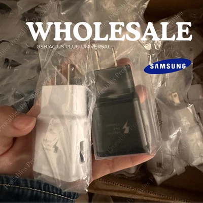 Wholesale Lot Adaptive USB Fast Wall Charger Adapter US Cube For Samsung Android - Image 1 of 4