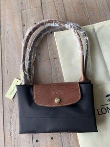 Le Pliage Original Large Longchamp Shoulder Bag Black NEW Genuine - Picture 1 of 10