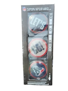Houston Texans LET'S GO Texans Bar Sports Room Traffic Stop Light 16” Untested - Picture 1 of 2