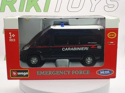 Fiat Ducato Minibus Burago 1/43 Blu - Immagine 1 di 3