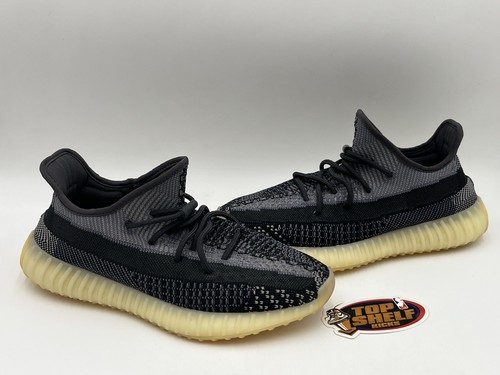 Adidas Yeezy Boost 350 V2 Carbon 2020 taglia 10 autentiche Kanye West nere basse