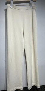 St John Marie graue Strickhose Pull-On Damen Gr. 12 elfenbeinfarben cremefarben - Bild 1 von 12