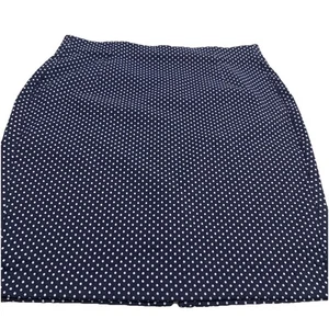 Navy Polka Dot Skirt By Lane Bryant Size 22 - Picture 1 of 4