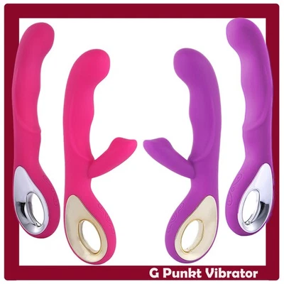 Vibrator G-Punkt Klitoris Stimulator Frauen Rabbit Toy Silikon Massage Dildo USB - Bild 1 von 4