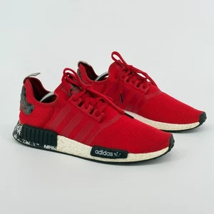 Adidas NMD R1 Speckle Pack Mens Shoes Size 12 Red Scarlet Athletic Gym Sneakers - Picture 1 of 8