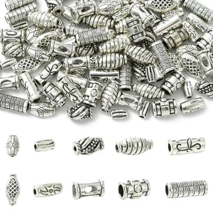 100x Tibetan Tube Column Bead Spacer Beads for Bracelets Necklace Jewelry Making - Picture 1 of 8