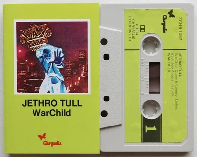 JETHRO TULL - WARCHILD (CHRYSALIS ZCHR1067) 1974 UK CASSETTE TAPE PROG ROCK - Image 1 of 3